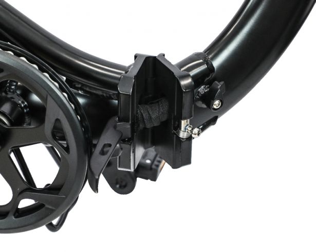 SHOK Pulsar - Black (50% Matte), Folding Fat Tire Step Through Ebike 48V, 500W, 10.4Ah, 500Wh