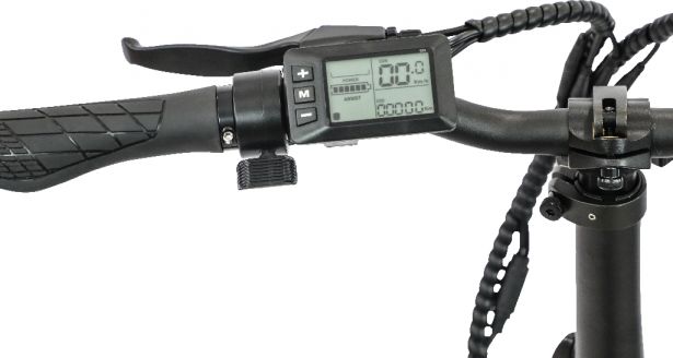 SHOK Pulsar - Black (50% Matte), Folding Fat Tire Step Through Ebike 48V, 500W, 10.4Ah, 500Wh