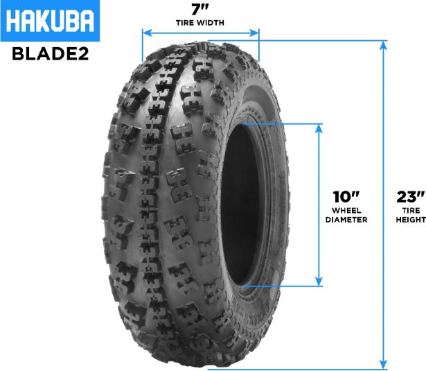 Tire - Hakuba Blade2 Offroad, 22x7-10, 4 Ply, ATV / UTV