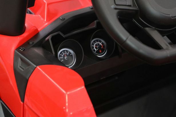 Ride On - Kids Jeep, 2-Seater, 4WD, Lifted, Leather Seats, EVA Wheels, Remote, Red