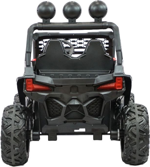 Ride On - Kids Jeep, 2-Seater, 4WD, Lifted, Leather Seats, EVA Wheels, Remote, Red