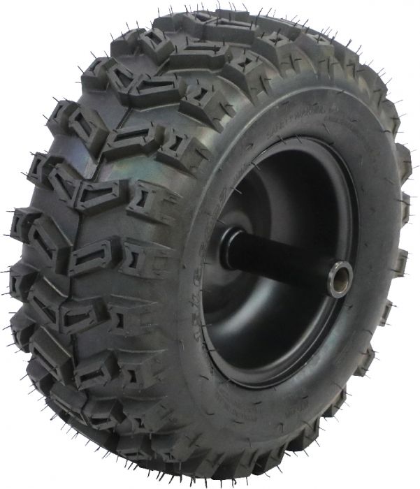 Rim and Tire Set - 15 x 6.5 - 7, Directional, Locking Pin Style, Snowblower, Garden Machine, Universal Wheel Assembly, Right Side
