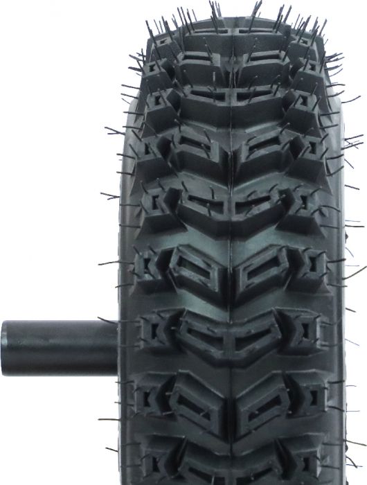Rim and Tire Set - 13 x 4.1 - 6, Directional, Locking Pin Style, Snowblower, Garden Machine, Universal Wheel Assembly, Left Side