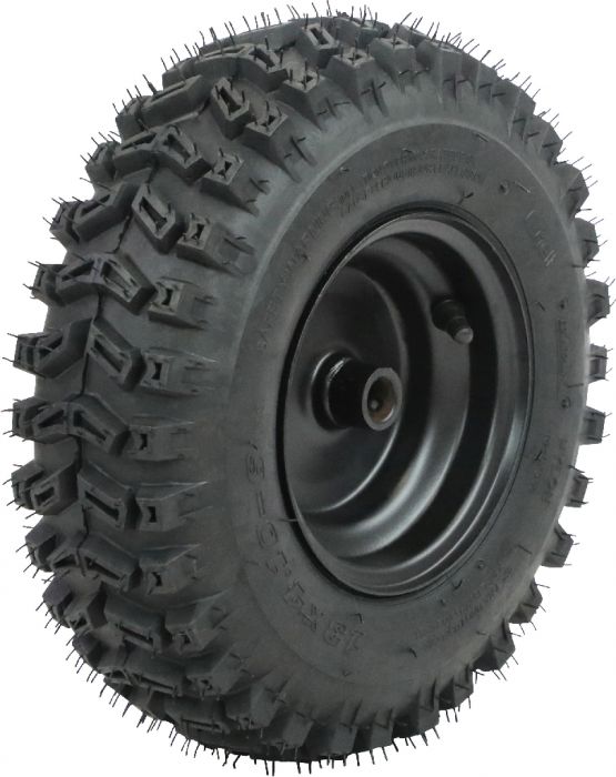 Rim and Tire Set - 13 x 4.1 - 6, Directional, Locking Pin Style, Snowblower, Garden Machine, Universal Wheel Assembly, Right Side