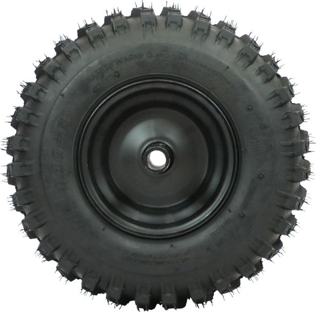 Rim and Tire Set - 13 x 4.1 - 6, Directional, Locking Pin Style, Snowblower, Garden Machine, Universal Wheel Assembly, Right Side
