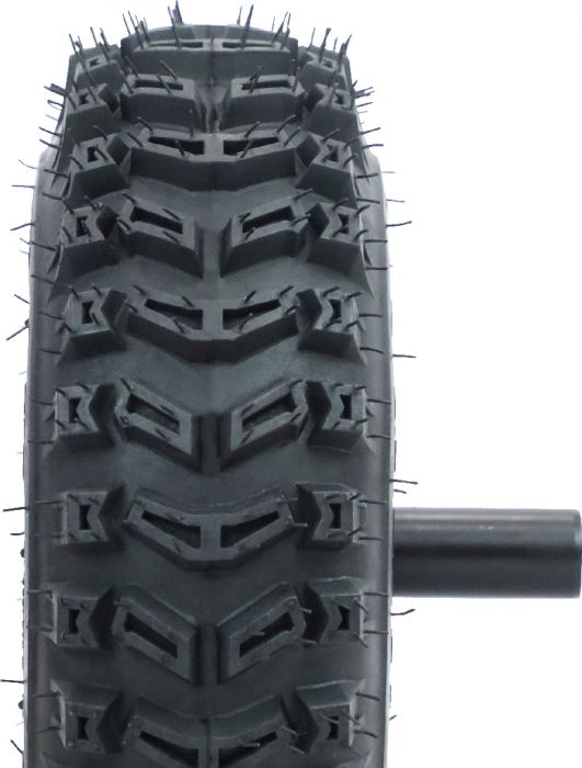 Rim and Tire Set - 13 x 4.1 - 6, Directional, Locking Pin Style, Snowblower, Garden Machine, Universal Wheel Assembly, Right Side