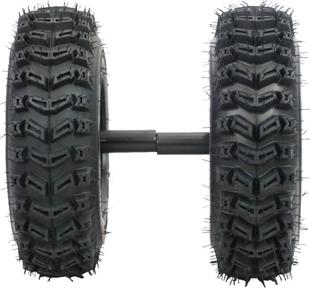 Rim and Tire Set - 13 x 4.1 - 6, Directional, Locking Pin Style, Snowblower, Garden Machine, Universal Wheel Assembly, Right Side