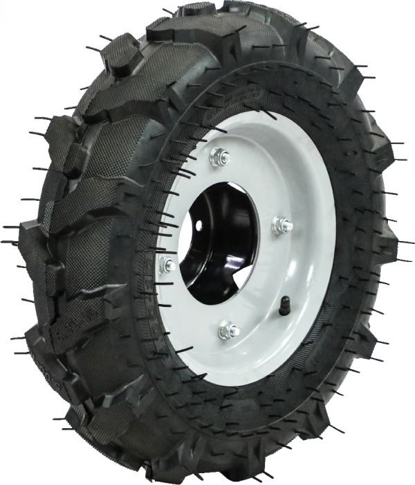 Rim and Tire Set - 5.00-10, Directional, BCS Tractor Profile, Left Side