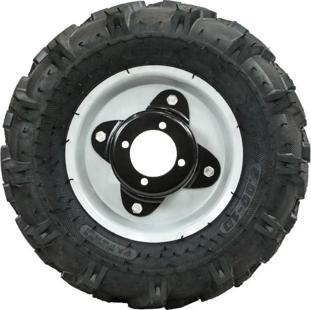 Rim and Tire Set - 5.00-10, Directional, BCS Tractor Profile, Left Side