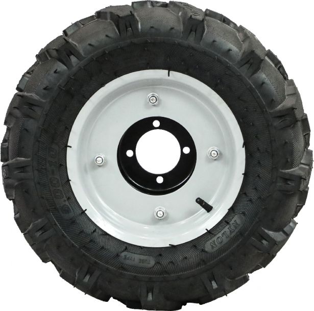 Rim and Tire Set - 5.00-10, Directional, BCS Tractor Profile, Left Side