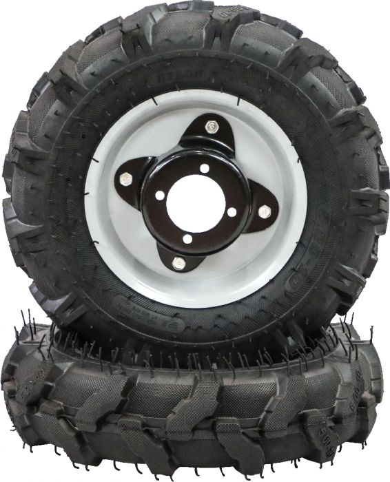 Rim and Tire Set - 5.00-10, Directional, BCS Tractor Profile, Left Side