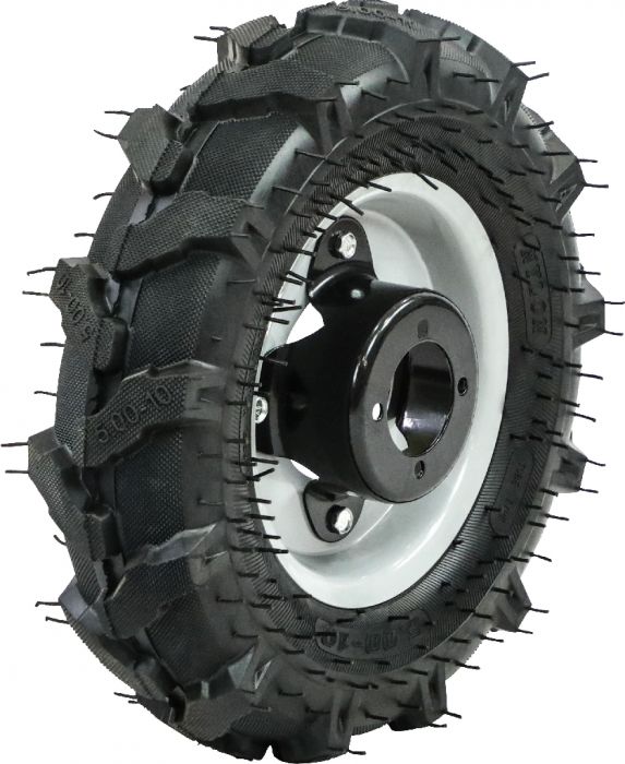 Rim and Tire Set - 5.00-10, Directional, BCS Tractor Profile, Right Side
