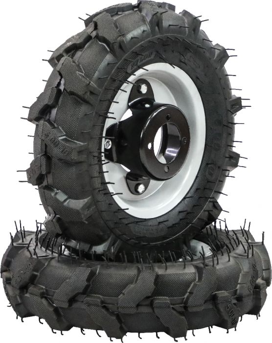 Rim and Tire Set - 5.00-10, Directional, BCS Tractor Profile, Right Side