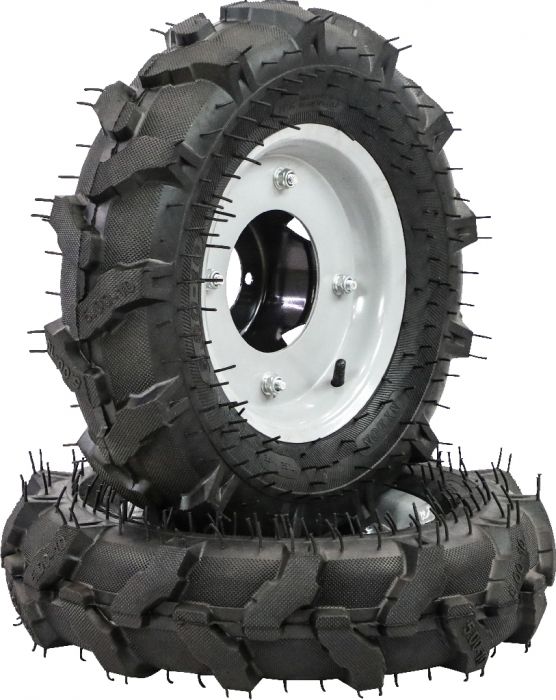 Rim and Tire Set - 5.00-10, Directional, BCS Tractor Profile, Right Side
