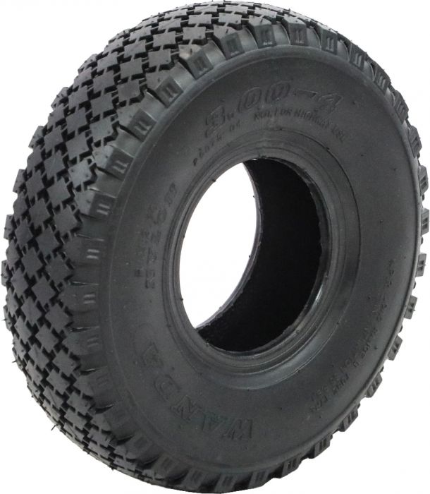 Tire - Yimatzu GridGrip, 3.00-4, 4 Ply, Tubed