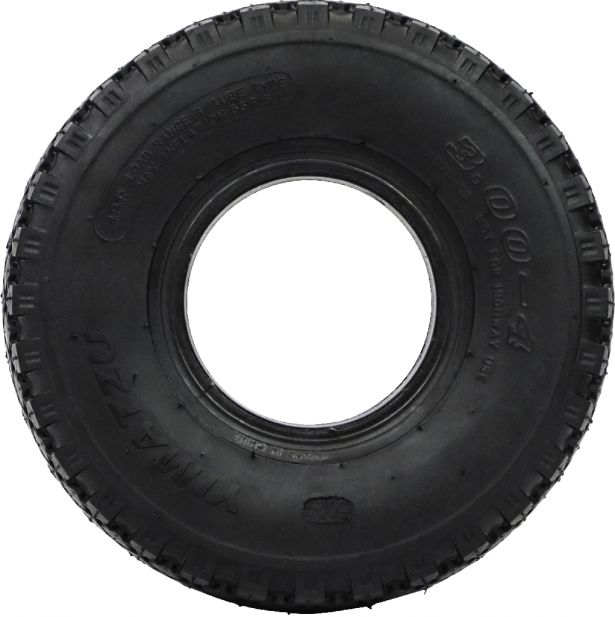 Tire - Yimatzu GridGrip, 3.00-4, 4 Ply, Tubed