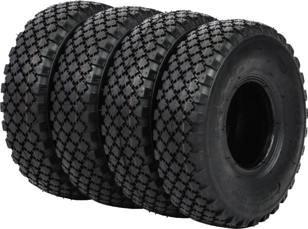 Tire - Yimatzu GridGrip, 3.00-4, 4 Ply, Tubed