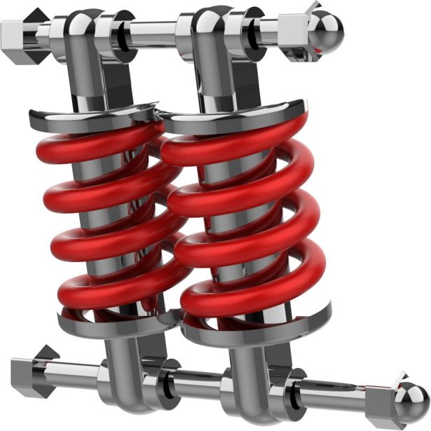Rear Suspension - Coil Suspension, SHOK Scooters Graviton 2.0