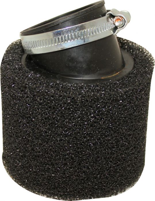 Air Filter - 44mm, Sponge, Angled, Yimatzu Brand, Black