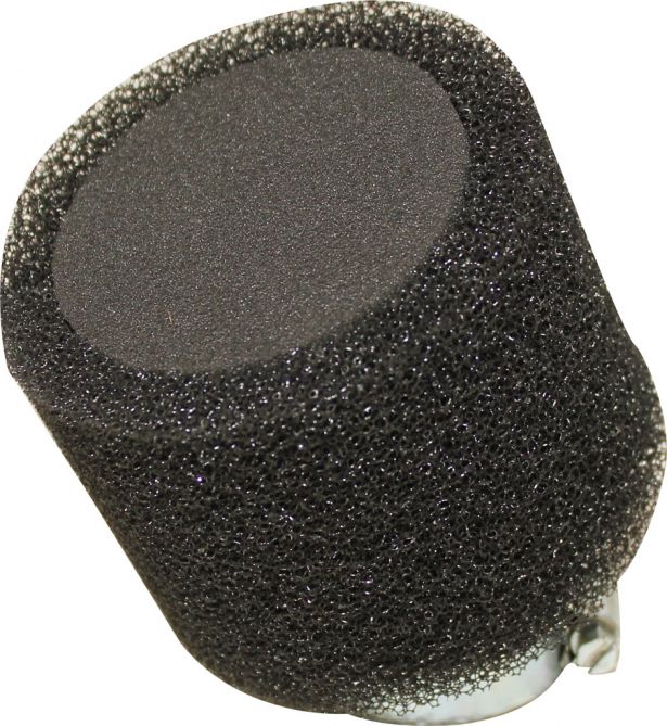 Air Filter - 44mm, Sponge, Angled, Yimatzu Brand, Black