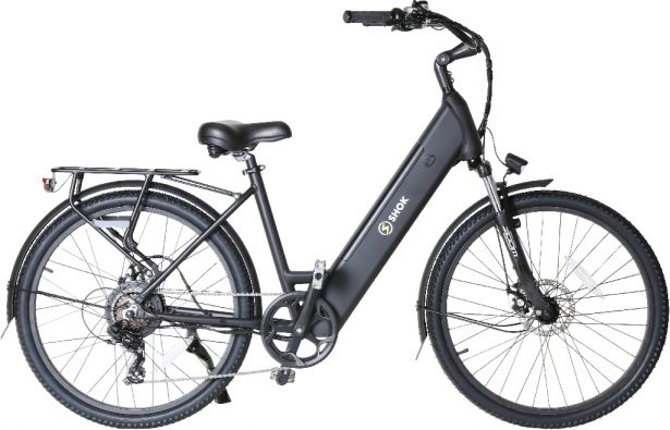 SHOK Nova - Black, Step-Through City Ebike, 48V, 500W, 10.4Ah, 500Wh