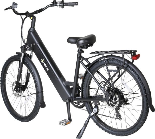 SHOK Nova - Black, Step-Through City Ebike, 48V, 500W, 10.4Ah, 500Wh