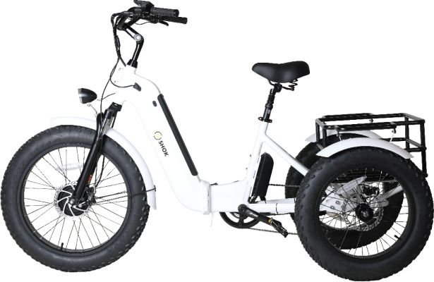 SHOK Triode 2.0 - 3-Wheel Ebike / Trike, 52V, 2500W, 20Ah 1040Wh