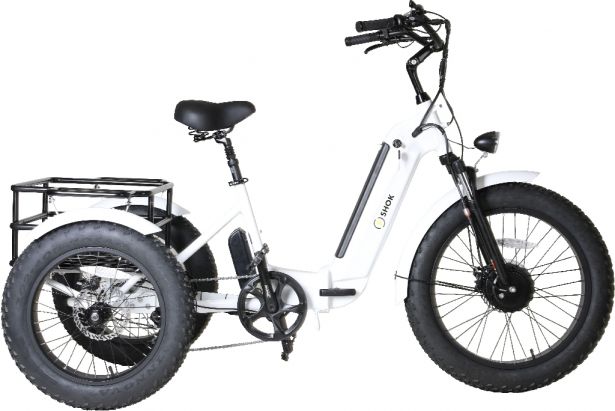 SHOK Triode 2.0 - 3-Wheel Ebike / Trike, 52V, 2500W, 20Ah 1040Wh
