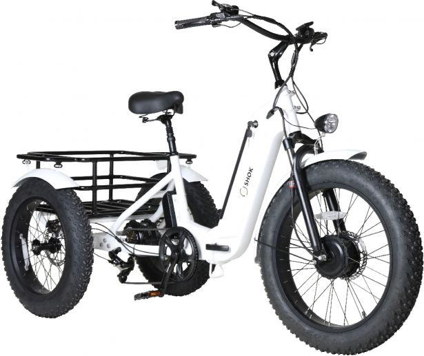 SHOK Triode 2.0 - 3-Wheel Ebike / Trike, 52V, 2500W, 20Ah 1040Wh