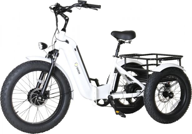 SHOK Triode 2.0 - 3-Wheel Ebike / Trike, 52V, 2500W, 20Ah 1040Wh