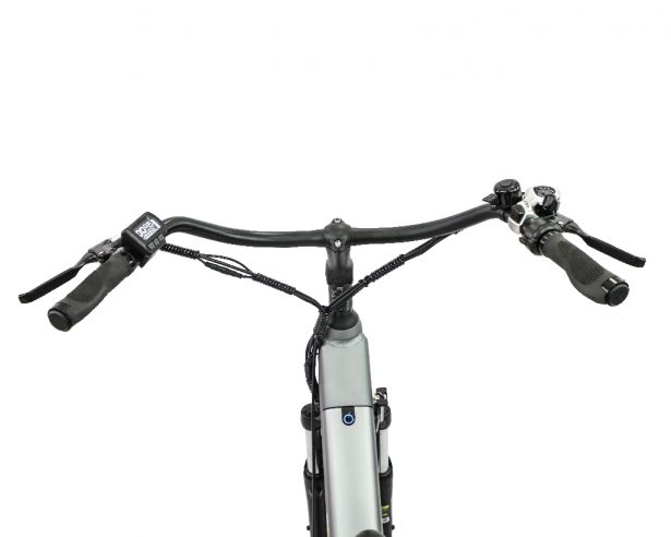SHOK Nova - Argent, Step-Through City Ebike, 48V, 500W, 15Ah, 500Wh