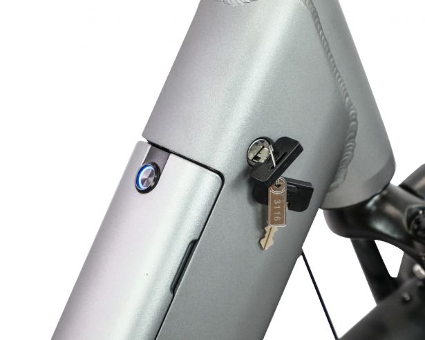 SHOK Nova - Argent, Step-Through City Ebike, 48V, 500W, 15Ah, 500Wh
