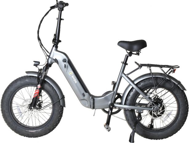 SHOK Nova - Charcoal, Step-Through City Ebike, 48V, 500W, 10.4Ah, 500Wh