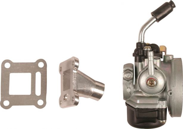 Carburetor - 15mm, Performance, Intake and Gasket Set   