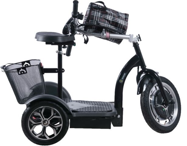 SHOK ZAPPY LA - Black, 48V, 500W, 12Ah, 500Wh, 3-Wheel Folding Mobility