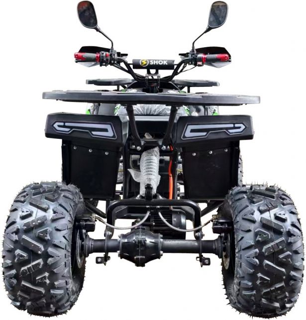 SHOK Odyssey - Static Camo Graphic, Green Prewrapped, Kids Utility E-ATV, 60V, 1500W, 20Ah