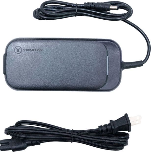 Charger - 36V, 2A, DC 5.5*2.1 (5.5mm x 2.1mm) Connector & Wall Plug, Lithium, UL / ULC, Yimatzu