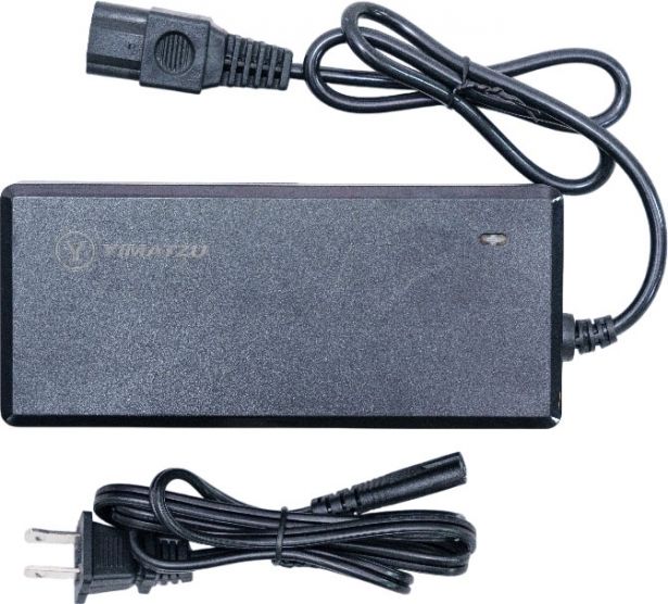 Charger - 48V, 2A, C13 Plug with Universal T-Prong, Lead Acid, Yimatzu