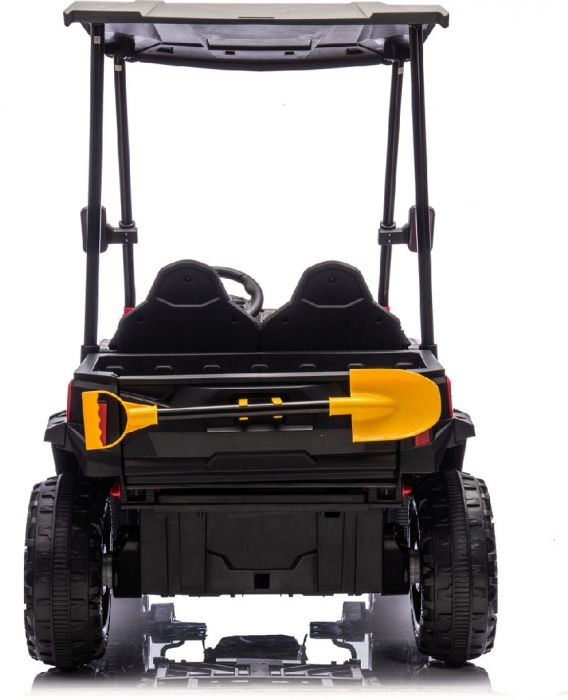 SHOK Ride On - TaskMaster FOUR, 2-Seat, 24V, Leather Seats, EVA Wheels, Remote, Red