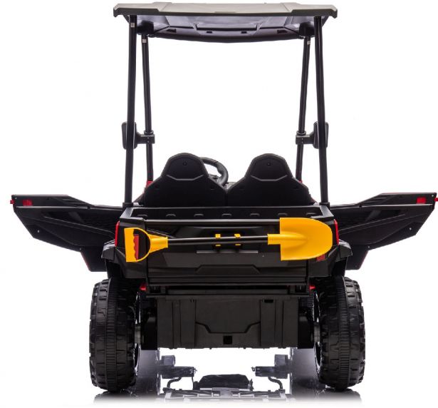 SHOK Ride On - TaskMaster FOUR, 2-Seat, 24V, Leather Seats, EVA Wheels, Remote, Red