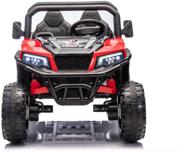 SHOK Ride On - TaskMaster FOUR, 2-Seat, 24V, Leather Seats, EVA Wheels, Remote, Red