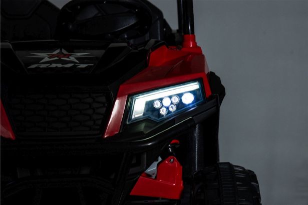 SHOK Ride On - TaskMaster FOUR, 2-Seat, 24V, Leather Seats, EVA Wheels, Remote, Red