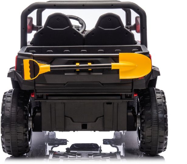 SHOK Ride On - TaskMaster FOUR, 2-Seat, 24V, Leather Seats, EVA Wheels, Remote, Red