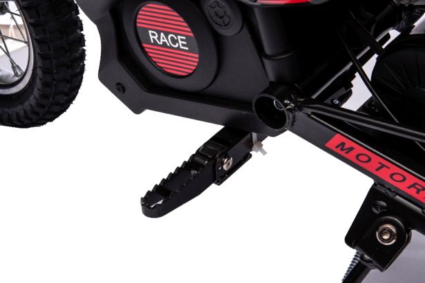 SHOK Ride On - Dirt Doodle, 24V, 250W, Leather Seats, EVA Wheels, Red