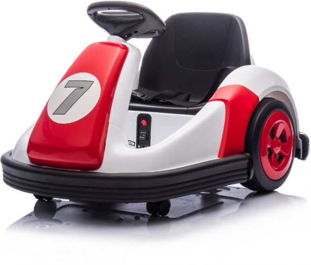 SHOK Ride On - Scootling, 12V, 76W, 360 Rotation, Media Player & Remote, Red