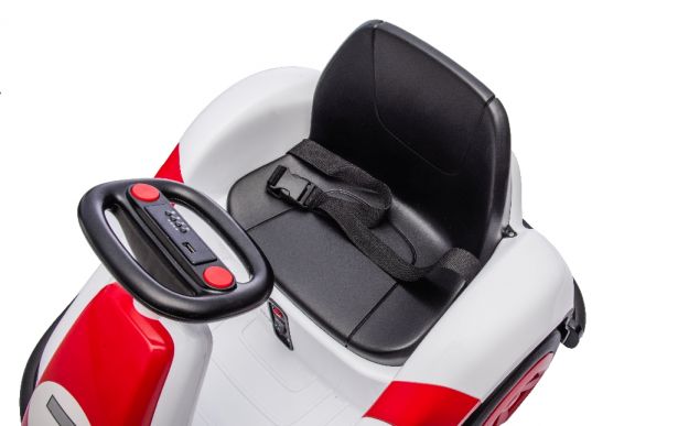 SHOK Ride On - Scootling, 12V, 76W, 360 Rotation, Media Player & Remote, Red