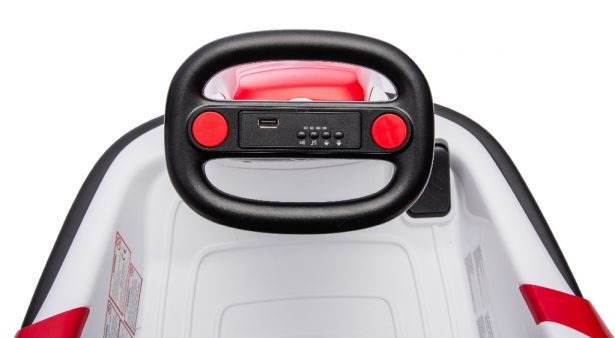 SHOK Ride On - Scootling, 12V, 76W, 360 Rotation, Media Player & Remote, Red