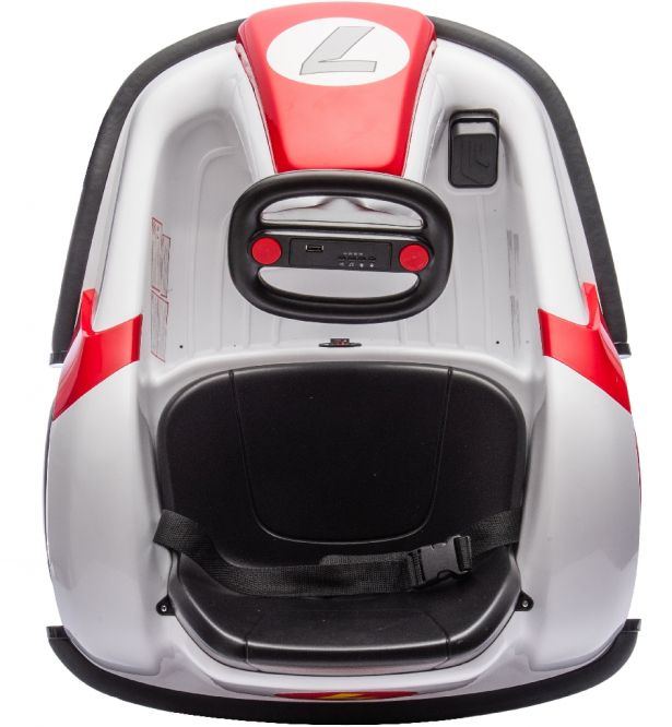 SHOK Ride On - Scootling, 12V, 76W, 360 Rotation, Media Player & Remote, Red