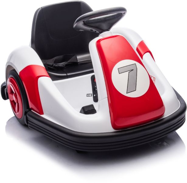 SHOK Ride On - Scootling, 12V, 76W, 360 Rotation, Media Player & Remote, Red