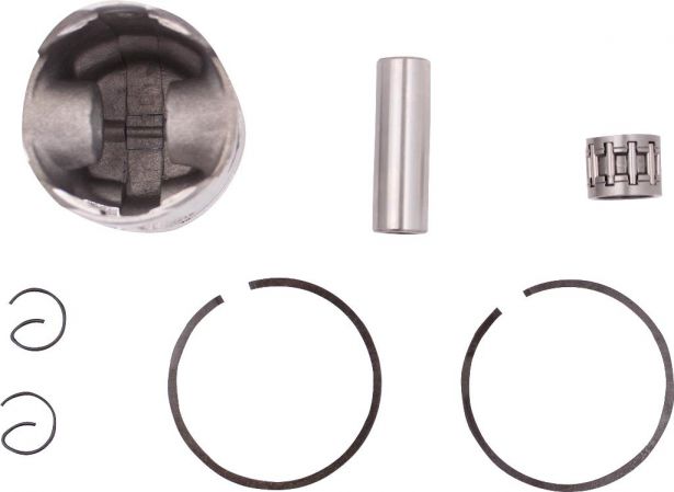 Piston and Ring Set - 47cc, 49cc, 44mm, 12 mm, 2 windows (7 pcs)